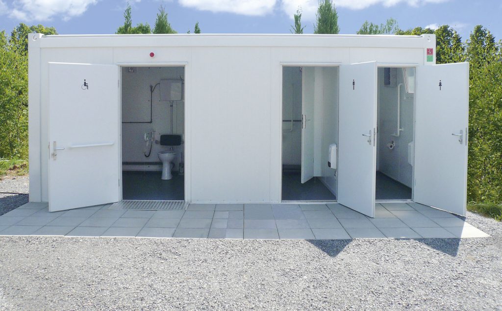 Toilet container unit